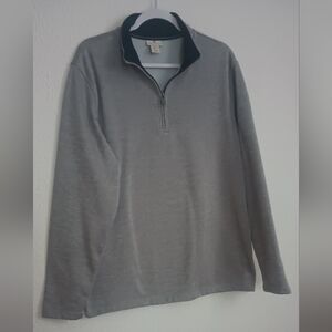 Rorie Whelan Golf Sweater Men's L Gray 1/4 Zip Pre-owned Good Condition